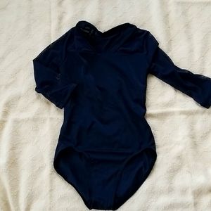 Balera Black mesh sleeved Leotard